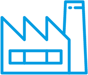 Icon of a factory