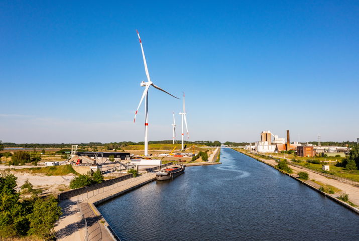 Drie nieuwe windturbines in Pelt leveren energie voor 8.000 gezinnen