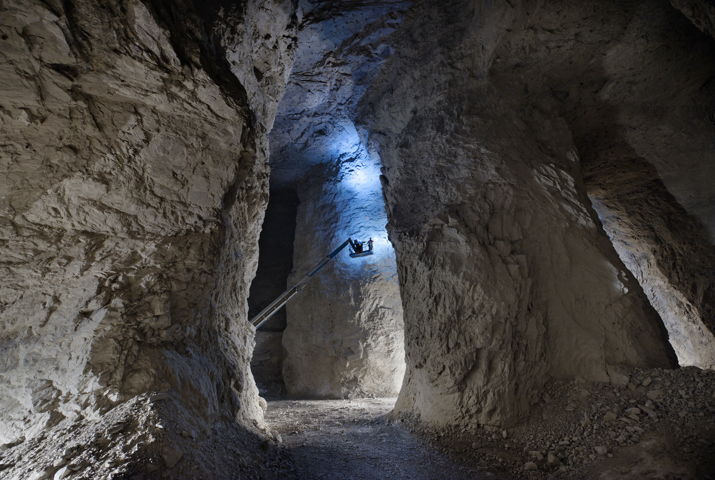 Mining operations - underground room and pillar mining