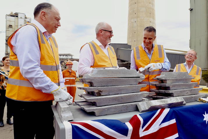 Nyrstar marks Port Pirie’s first shipment of Australian-produced Antimony metal