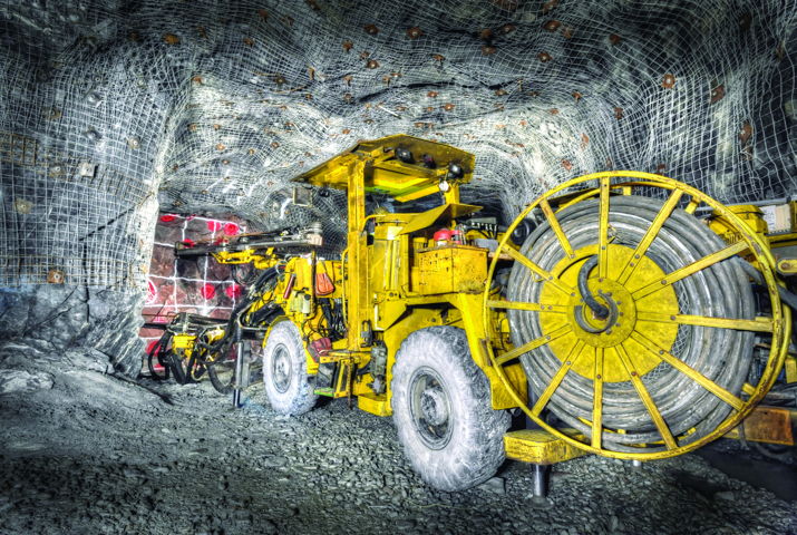 Mining operations - jumbo drill